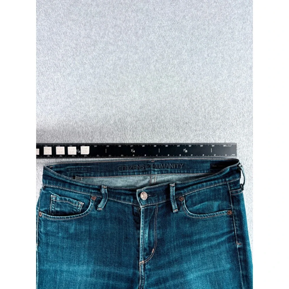 Citizens of Humanity Jeans Men 30 Dark Blue Washed Stretch Mid Rise Straight Leg